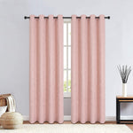 Silas Damask Metallic Grommet Room Darkening Window Panel, 52x84 Inches