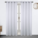 Brook Metallic Lurex Sheer Grommet Window Panel, 54x90 Inches