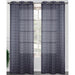 Carmen 2 Pack Morrocan Sheer Grommet Window Panel, 2-38x84 Inches