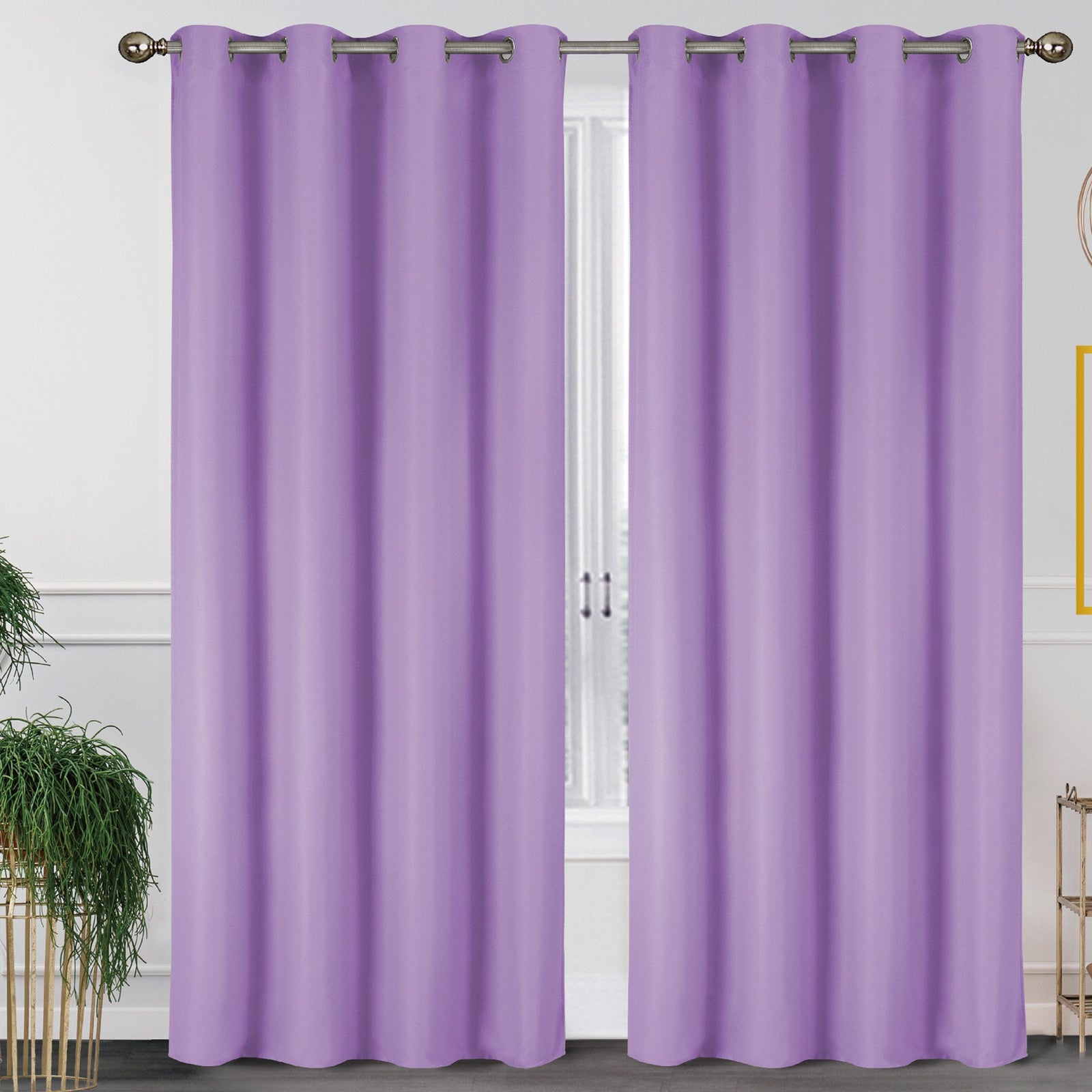 Lillian Room Darkening Grommet Window Panel, 55x84 Inches