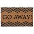 Achim Go Away Printed Coir Doormat, Brown, 18x30 Inches