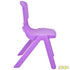 JOON Stackable Plastic Kids Learning Chairs, Purple, 20.5x12.75X11 Inches, 2-Pack (Pack of 2)