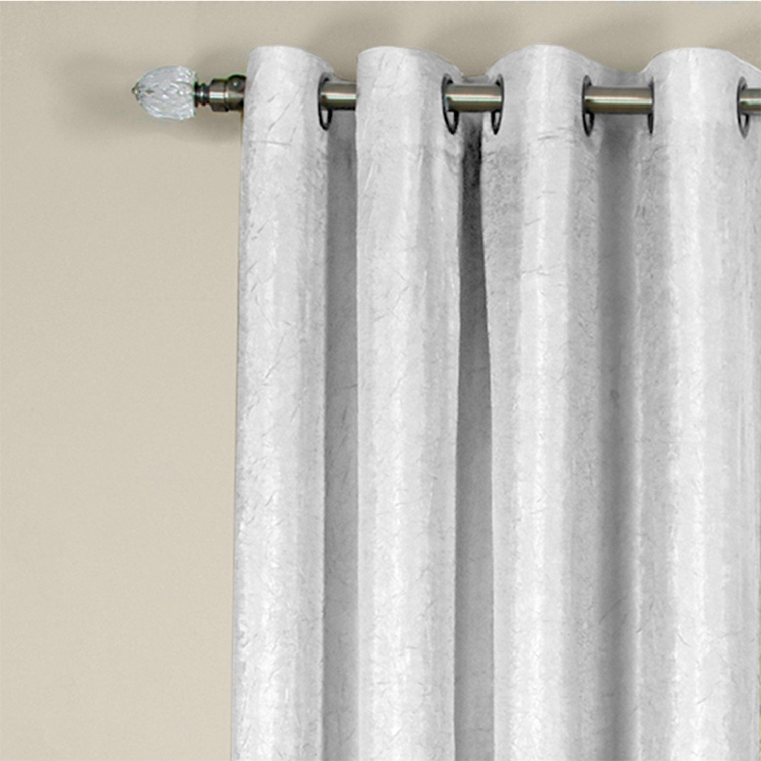 Taylor Crushed Satin Lined Room Darkening Grommet Window Panel, 50x84 Inches