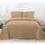 PREMIUS 4-6 Piece Solid Microfiber Wrinkle-Free Sheet Set