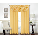 Rosario Rod Pocket Room Darkening Window Panel and Valance Treatments, All Sold Separately