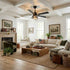 Vaczon 52 Inch 60 Inch Industrial Downrod Ceiling Fan with Light and APP & Remote Control