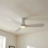 52" Ahmedabad Industrial DC Motor Flush Mount Reversible Ceiling Fan with LED Lighting and Remote Control