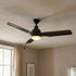 52" Cason Induatrial Downrod Mount Reversible Ceiling Fan with LED Lighting and Remote Control