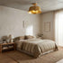 3-Light Golden Semi Flush Mount Lighting