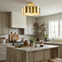 Golden Modern Semi Flush 3-Light Ceiling Lighting