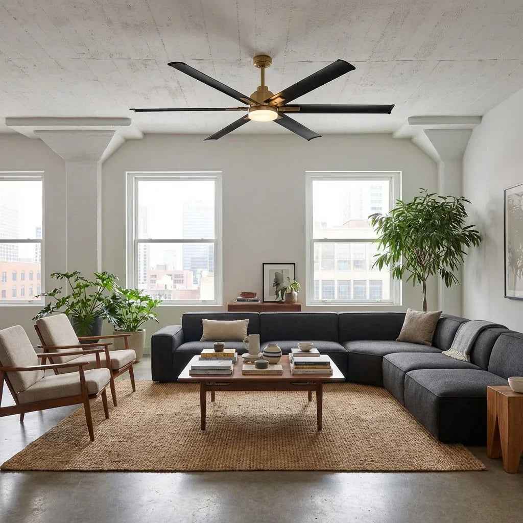 72" Bankston 6-Blade Led Ceiling Fan with Remote Light Kit Included