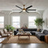 72" Bankston 6-Blade Led Ceiling Fan with Remote Light Kit Included