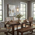 Kara Farmhouse 1-Light Textured Glass Nickel Island Pendant Light
