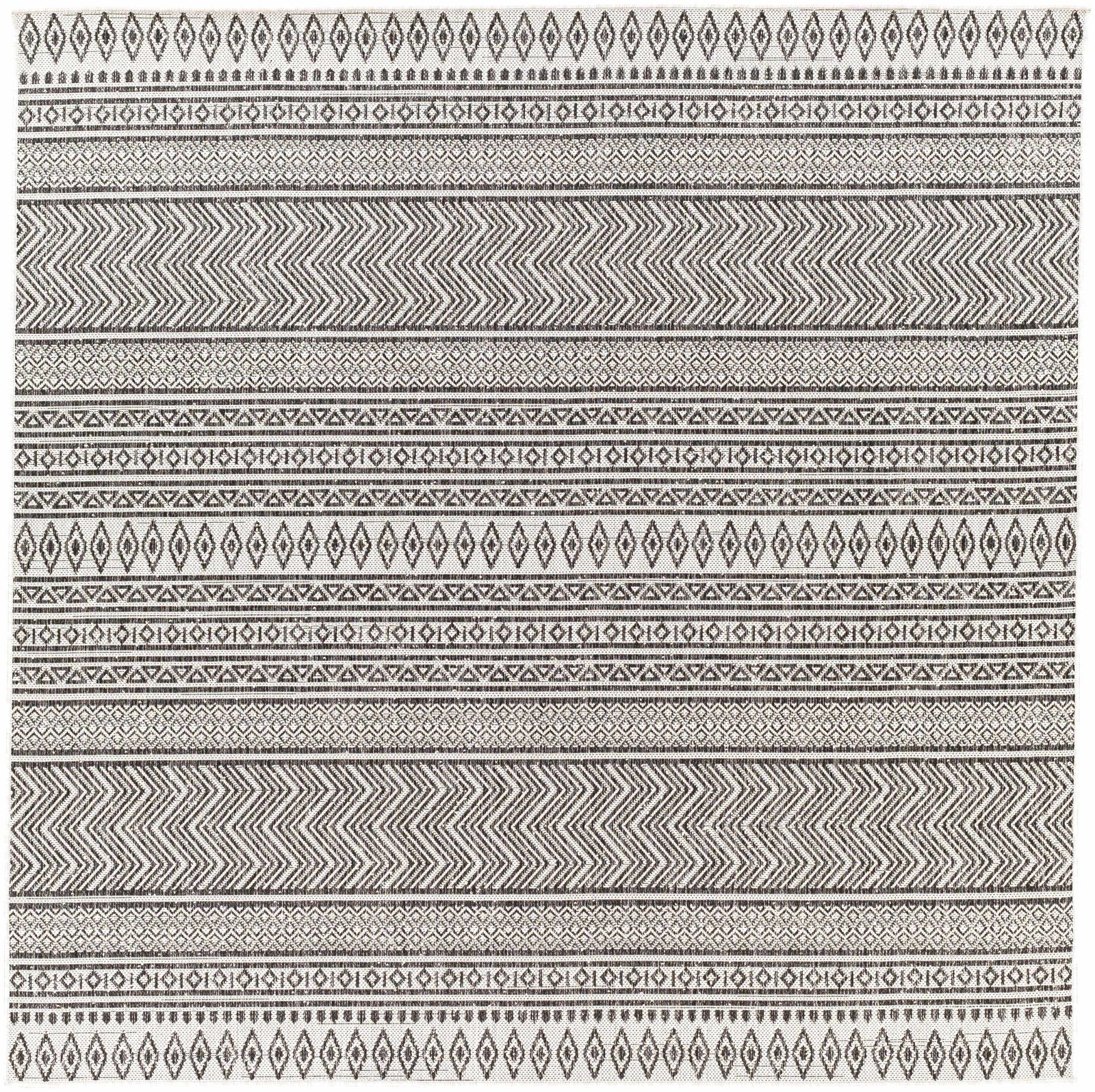 Imboden Black&White Outdoor Rug