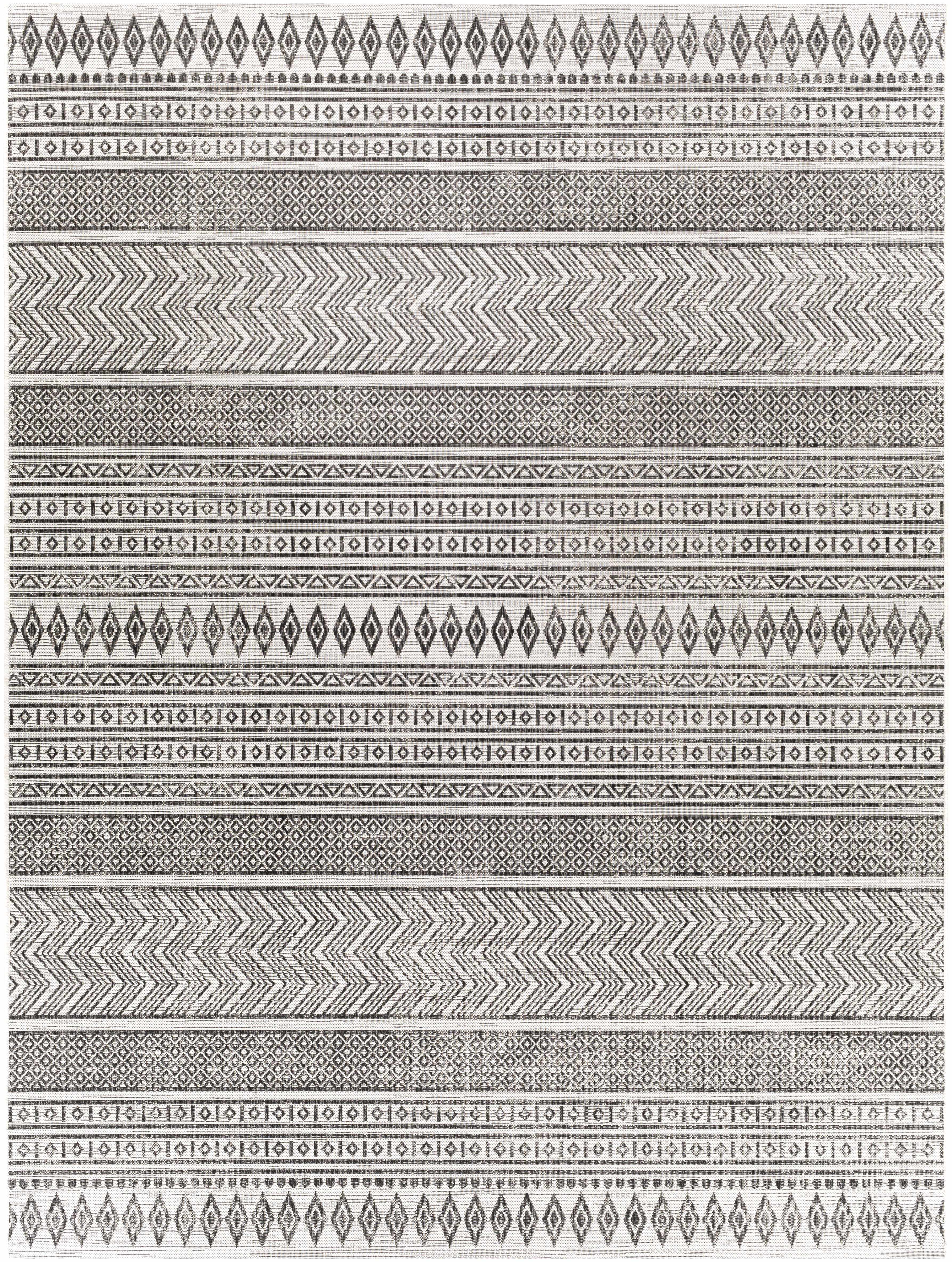 Imboden Black&White Outdoor Rug