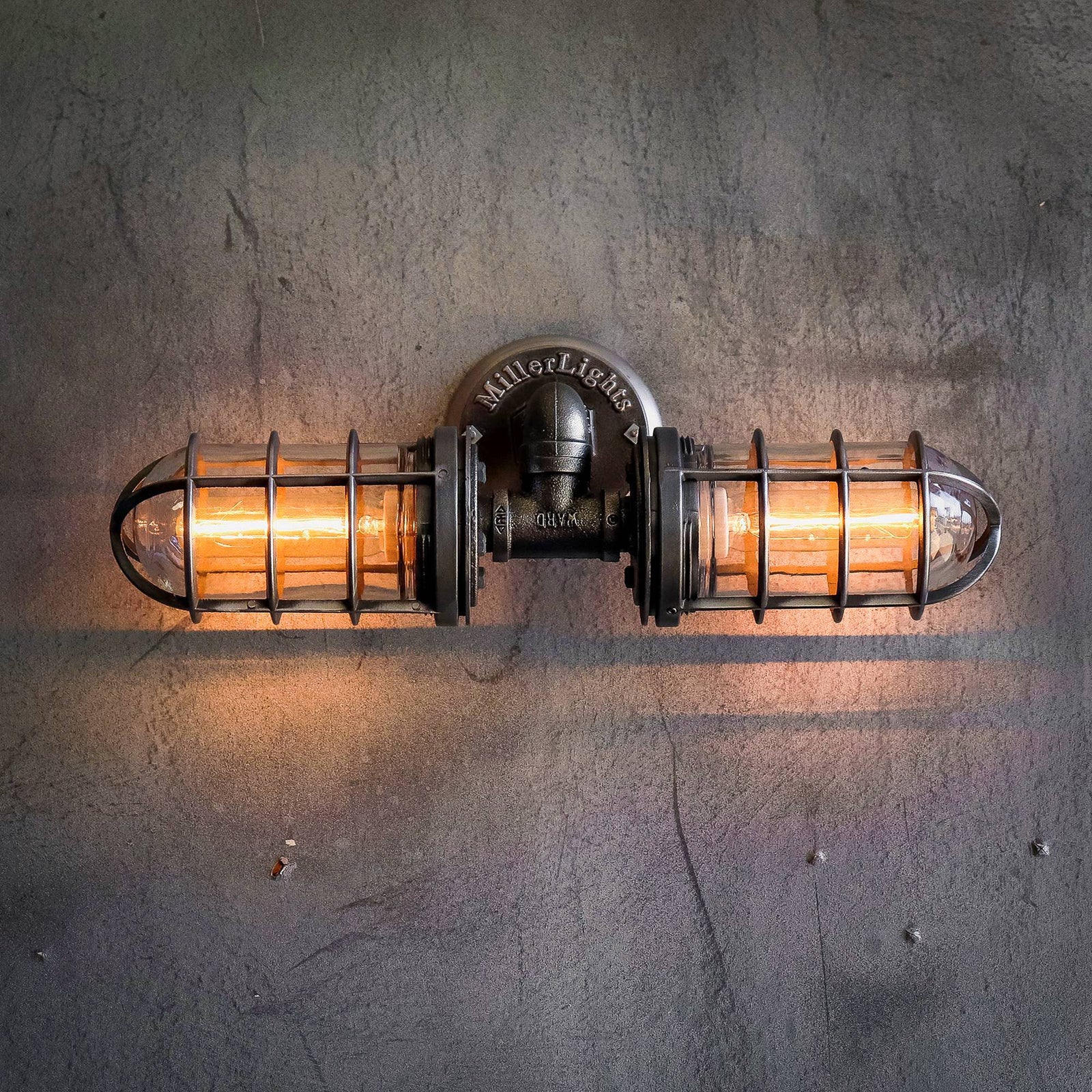 Rustic Industrial Bathroom Vanity Lighting - The Joker