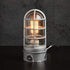 Raw Industrial Cage Lamp with Edison Bulb - The Mythic Cage