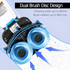 Prolux PLCC430BN Cordless Commercial Micro Dual Brush Floor Cleaner, Scrubber and Buffer