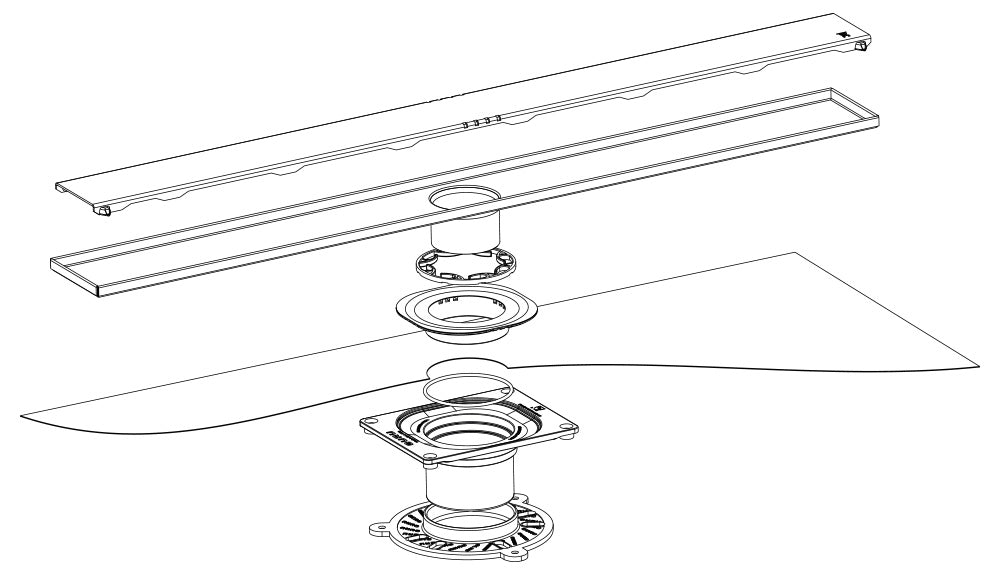 GURU LINEAR DRAIN CONNECTOR PVC - Tundra Globe