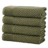 Cotton Diamond Waffle Weave Bath Towel Set - Grayson Collection