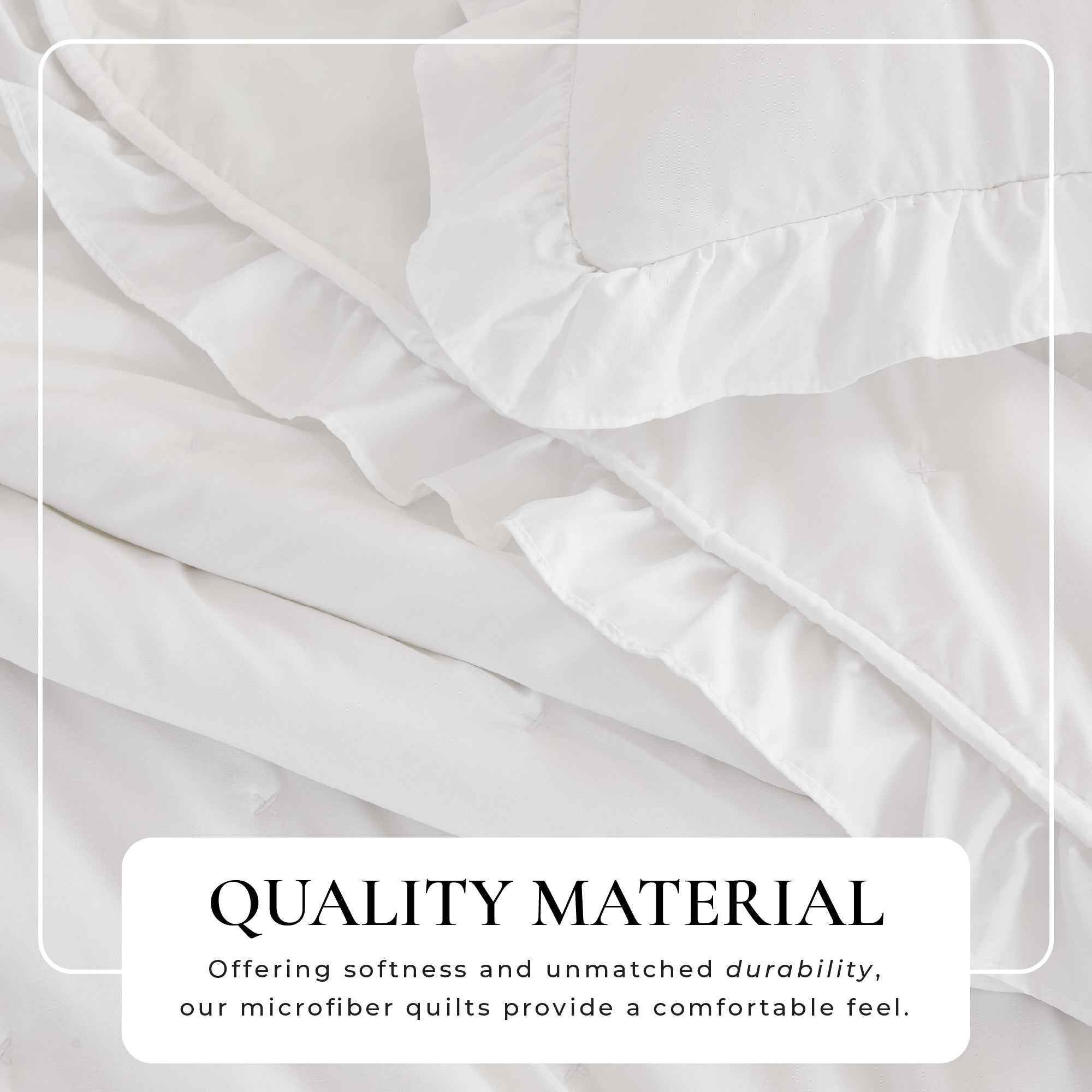 Dot Stitched Ruffled Quilt Set - Dot-Ruffled Collection