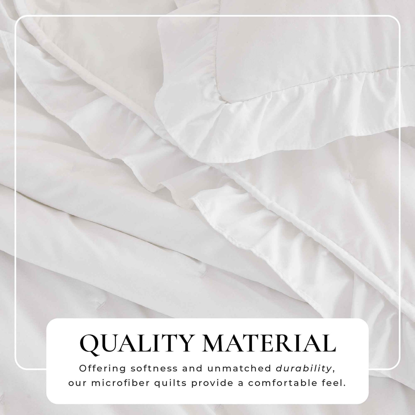Dot Stitched Ruffled Quilt Set - Dot-Ruffled Collection
