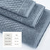Cotton Diamond Waffle Weave Bath Towel Set - Grayson Collection