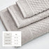 Cotton Diamond Waffle Weave Bath Towel Set - Grayson Collection