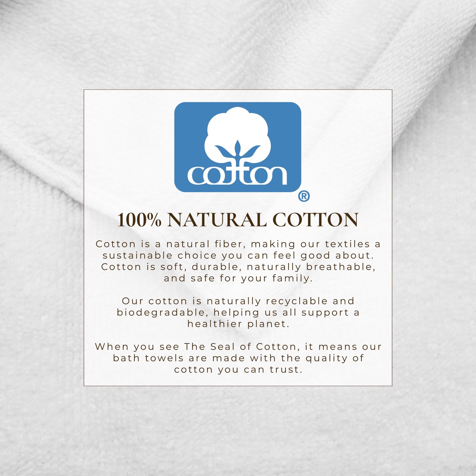 Cotton Border-Stitched 6-Piece Towel Set - Valery Collection