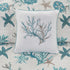 Aqua Cotton Sateen Quilt Set with Coastal Motifs - 6 Piece Full/Queen