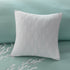 Aqua Duvet Cover Mini Set with White Coral Embroidery - King/Cal King