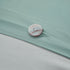 Aqua Duvet Cover Mini Set with White Coral Embroidery - King/Cal King