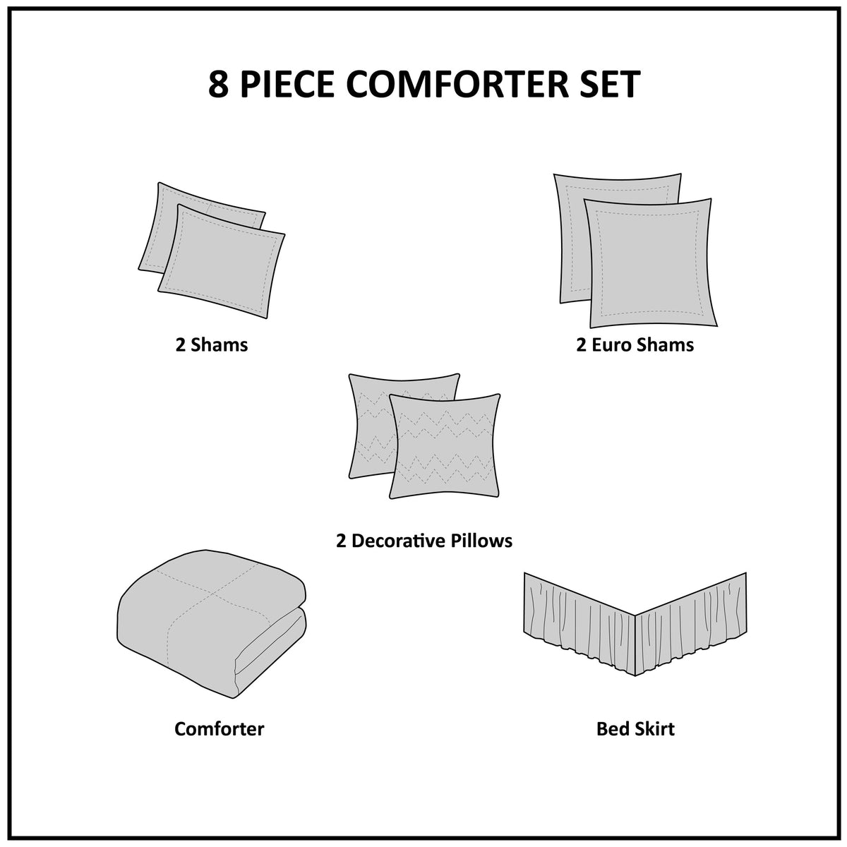 Blush Cotton Printed Comforter Set with Hypoallergenic Filling - King