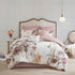 Blush Cotton Printed Comforter Set with Hypoallergenic Filling - King