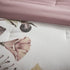 Blush Cotton Printed Comforter Set with Hypoallergenic Filling - King