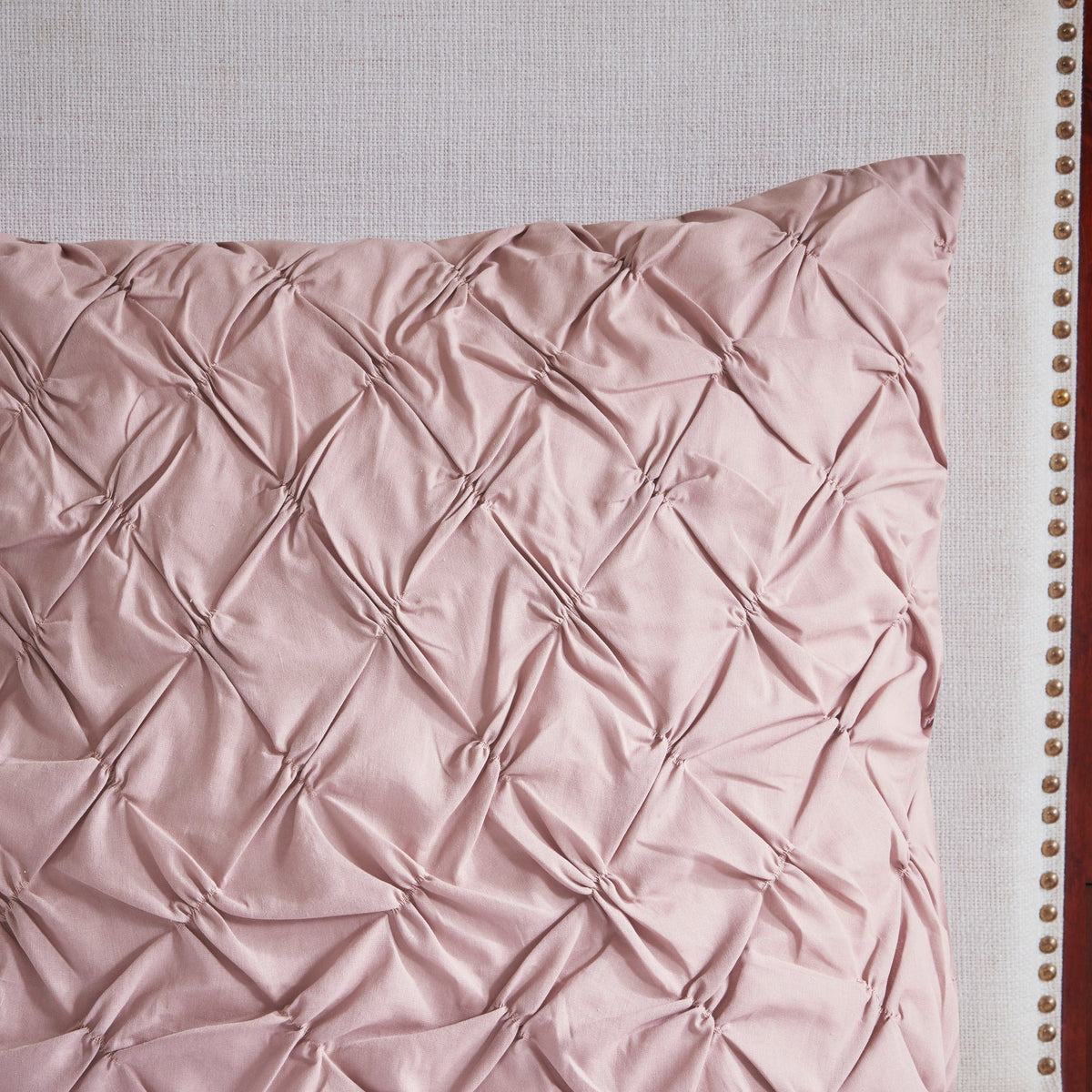 Blush Cotton Printed Comforter Set with Hypoallergenic Filling - King