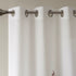 Burnout Printed Curtain Panel with Silver Grommets - Semi-Sheer