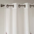 Burnout Printed Curtain Panel with Silver Grommets - Semi-Sheer