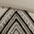 Cotton and Flax Linen Blend Comforter Set with Chenille Trim - Natural & Black