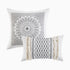 Cotton Printed Duvet Cover Set with Chenille - Full/Queen