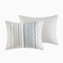 Cotton Printed Duvet Cover Set with Chenille - Full/Queen