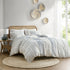 Cotton Printed Duvet Cover Set with Chenille - Full/Queen