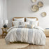 Cotton Printed Duvet Cover Set with Chenille - Full/Queen