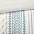 Cotton Printed Duvet Cover Set with Chenille - Full/Queen