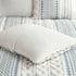 Cotton Printed Duvet Cover Set with Chenille - Full/Queen