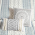 Cotton Printed Duvet Cover Set with Chenille - Full/Queen