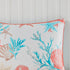 Cotton Sateen Comforter Set with Coastal Motifs - Coral