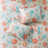 Cotton Sateen Comforter Set with Coastal Motifs - Coral