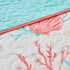Cotton Sateen Quilt Set with Decorative Throw Pillows - Coral Full/Queen