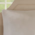 Embroidered 8 Piece Comforter Set with Hypoallergenic Fill - Neutral King